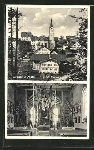 AK Görisried / Allgäu, Kath. Pfarrkirche, Innenansicht