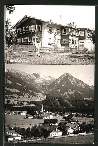 AK Fischen / Allgäu, Totalansicht, Hotel Haus Daheim