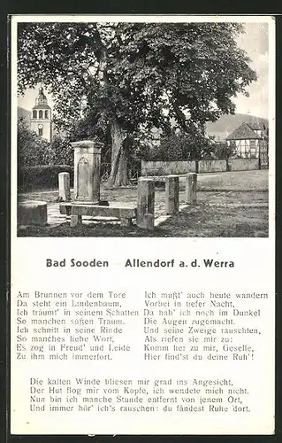 AK Bad Sooden-Allendorf, Partie am Zimmersbrunnen