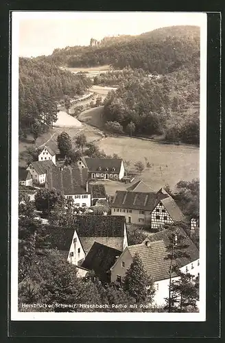 AK Hirschbach, Ortsansicht mit Prellstein