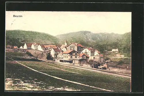 AK Beuron, Blick auf den Bahnhof