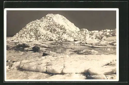 AK Ostseebad Kellenhusen, Eisschollen auf der Ostsee