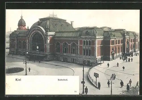 AK Kiel, Blick auf den Bahnhof