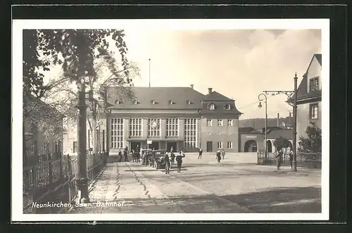 AK Neunkirchen /Saar, Blick zum Bahnhof