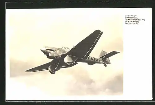 AK Flugzeug, Sturzbomber Junkers Ju 87
