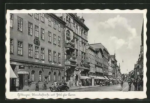 AK Göttingen, Weenderstrasse mit Hotel zur Krone
