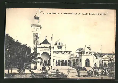 AK Marseille, Exposition coloniale 1906, Palais de l' Algèrie