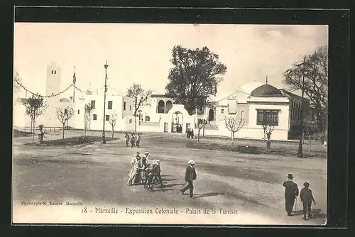 AK Marseille, Exposition coloniale 1906, Palais de la Tunisie