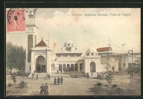 AK Marseille, Exposition coloniale 1906, Palais de l' Algèrie