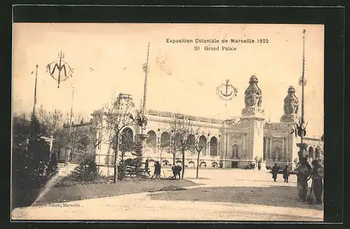 AK Marseille, Exposition coloniale 1922, Grand Palais