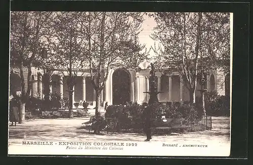 AK Marseille, Exposition coloniale 1922, Palais du Ministère des Colonies