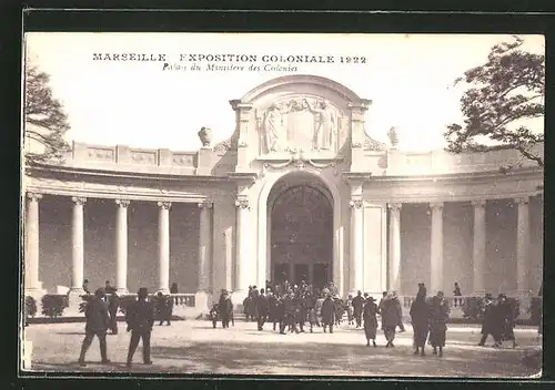 AK Marseille, Exposition coloniale 1922, Palais du Ministere des Colonies