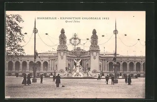 AK Marseille, Exposition coloniale 1922, Grand Palais