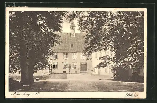 AK Neuenburg i. O., Partie am Schloss