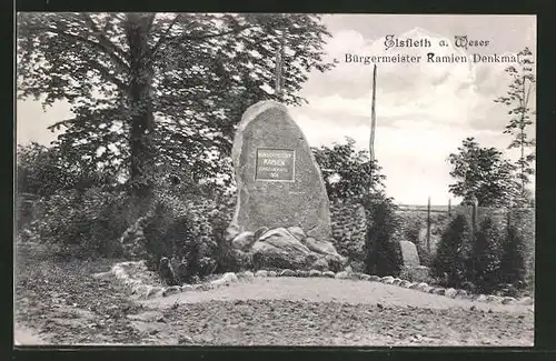 AK Elsfleth a. Weser, Bürgermeister Ramien Denkmal