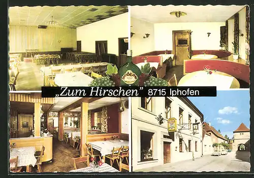 AK Iphofen, Gasthaus & Metzgerei "Zum Hirschen"