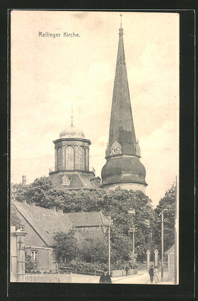 AK Rellingen, An der Rellinger Kirche Nr. 8196600 oldthing