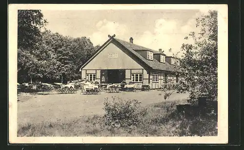 AK Aumühle, Gasthaus Waldschänke am Riesenbett, Inh. R. Berodt
