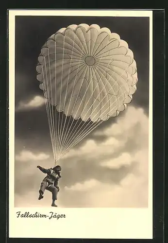 AK Fallschirm-Jäger in der Luft