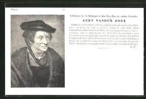 AK Portrait Aert Vander Goes, Reformation
