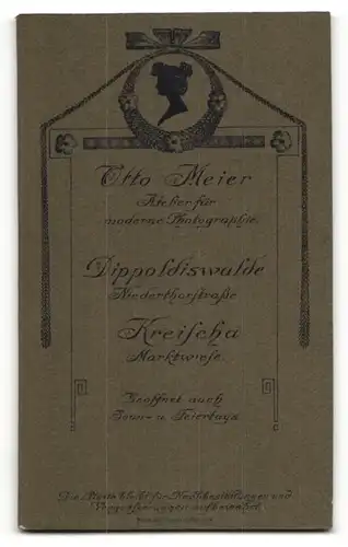 Fotografie Otto Meier, Dippoldiswalde, Kreischa, Portrait Mann in Anzug