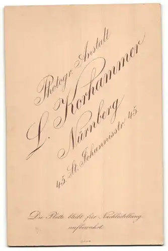 Fotografie L. Korhammer, Nürnberg, Portrait Braut und Bräutigam, Hochzeit