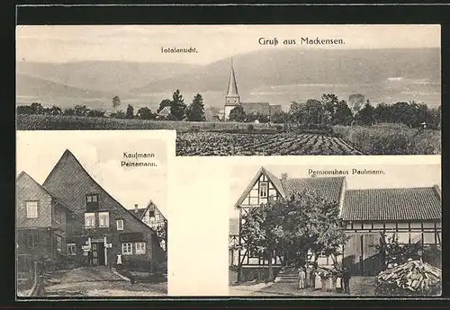 AK Mackensen, Gasthaus Paulmann, Kaufmann Peinemann