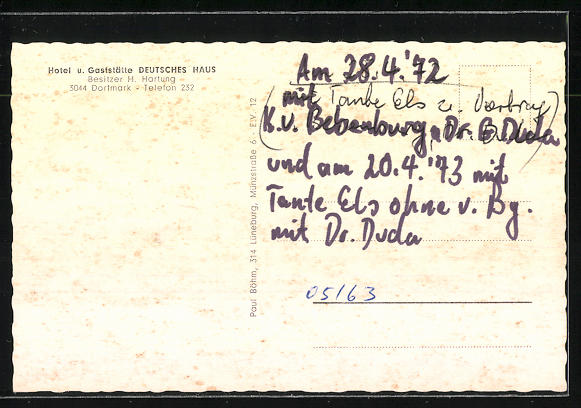 Ak Dorfmark Hotel Und Gaststatte Deutsches Haus Nr 8210727