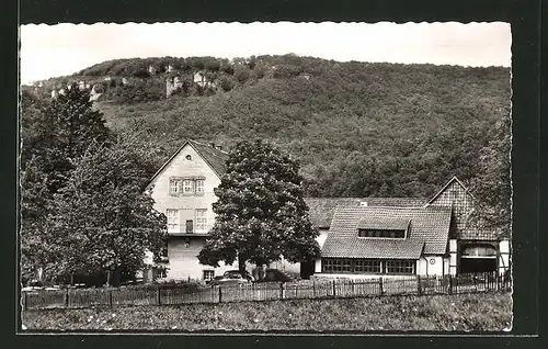 AK Zersen, Teilansicht mit Gast- und Pensionshaus "Pappmühle"