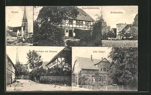 AK Markoldendorf-Oldendorf, Bruchmühle, Villa Volger, Superintendentur, Pfarrhaus