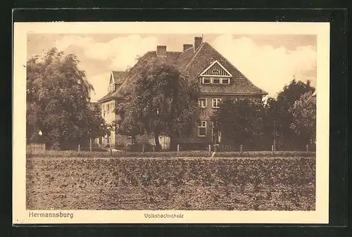 AK Hermannsburg, Motiv der Volkshochschule