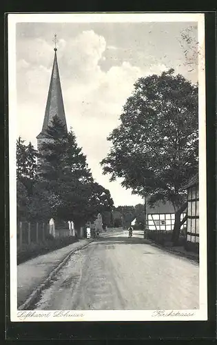 AK Lohmar, Kirchstrasse mit Blick zur Kirche