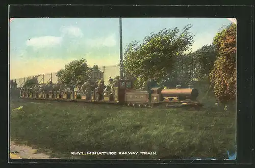 AK Rhyl, Miniature Railway Train, Kleinbahn