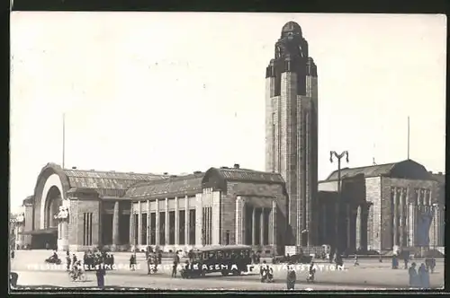 AK Helsinki / Helsingfors, Rautatieasema, Bahnhof