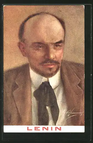 Künstler-AK Vladimir Ilic Ulianoff, Lenin