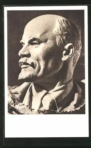 Künstler-AK Lenin-Büste, Vladimir Iljic Lenjin