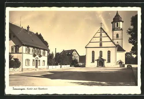 AK Trossingen, Kirche mit Pfarrhaus
