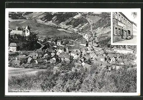 AK Kesseling / Ahr, Gasthaus zum Laacher See, Ortsansicht aus der Vogelschau