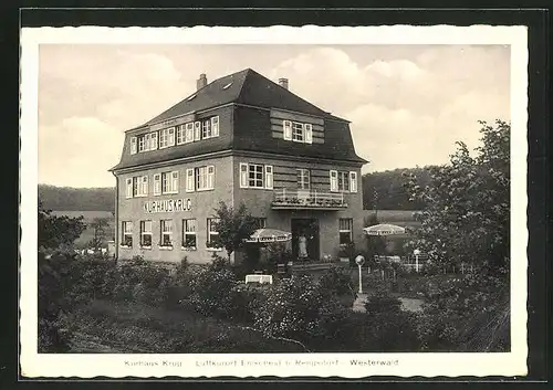 AK Ehlscheid / Westerwald, Hotel Kurhaus Krug