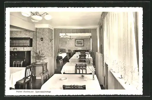 AK Medebach / Hochsauerland, Hotel Asshauser, Inh. Heinrich Asshauer, Speisezimmer