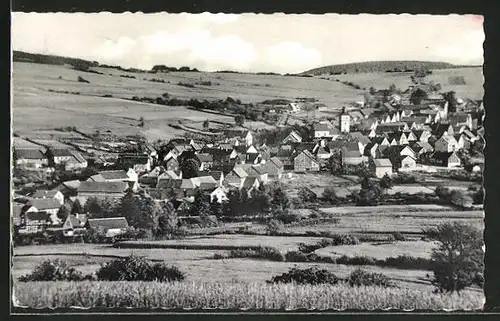 AK Schwarzenborn, Ortsansicht mit Kirche