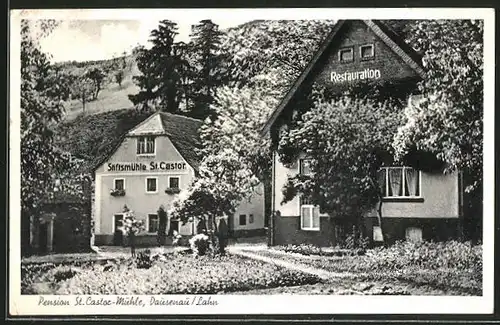 AK Dausenau / Lahn, Hotel-Pension St. Castor-Mühle