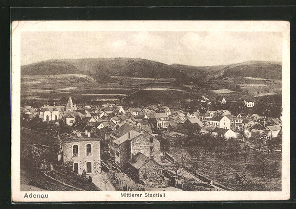 AK Adenau, Blick auf den mittleren Stadtteil Nr. 8227848 - oldthing