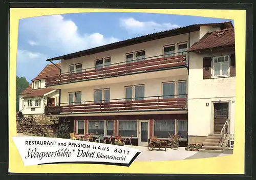 AK Dobel / Schwarzwald, Restaurant & Pension Haus Bott, Wildbader Strasse 45