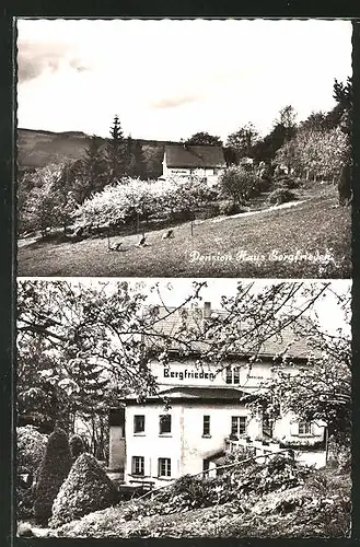 AK Nürburg / Eifel, Hotel-Pension Bergfrieden