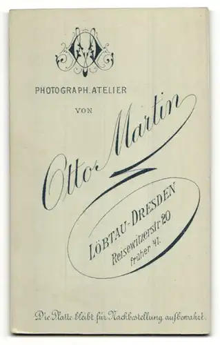 Fotografie Otto Martin, Löbtau-Dresden, Portrait Fräulein in festlicher Garderobe