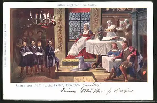 AK Eisenach, Martin Luther singt vor Frau Cotta