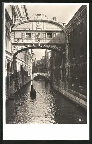AK Venezia / Venedig, Ponte dei Sospiri / Seufzerbrücke