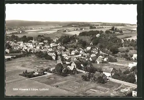 AK Almena i. Lippe, Ortsansicht, Luftbild