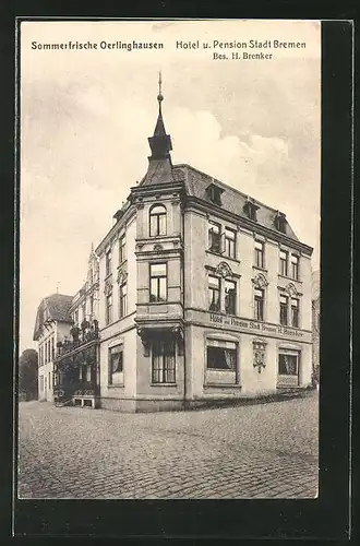 AK Oerlinghausen, Hotel & Pension Stadt Bremen von H. Brenker